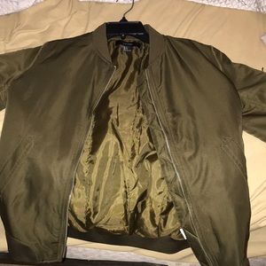Olive Green Bomber Jacket